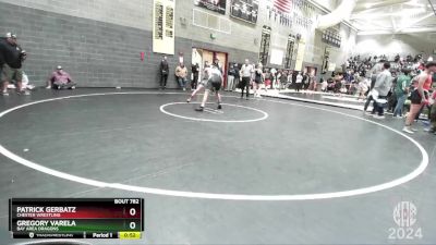 168 lbs Cons. Round 4 - Gregory Varela, Bay Area Dragons vs Patrick Gerbatz, Chester Wrestling