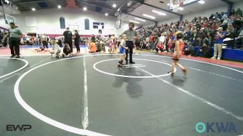 49 lbs Round Of 16 - Danger Shimonek, Pawhuska Elks Takedown vs Haxen Gibson, Wolfpak Wrestling