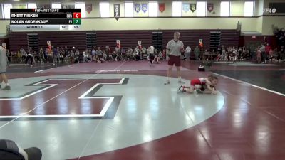 B-6 lbs Round 1 - Rhett Rinken, Storm Wrestling Academy vs Nolan Gudenkauf, East Buchanan