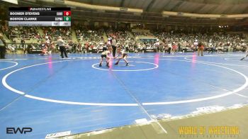 60 lbs Round Of 16 - Boomer Stevens, Coweta Tiger Wrestling vs Boston Clarke, South Central Punisher Wrestling Club
