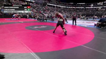 190-2A Champ. Round 1 - Jonah Christensen, Meeker vs Carlos Nunez, Limon High School