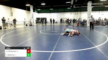 132 lbs Consi Of 128 #2 - Jayden D'Ambrosio, MA vs Conner Blessing, WV