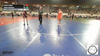 143 lbs Consi Of 16 #2 - Briar James, Sallisaw Takedown Club vs Kobe Johnson, Sallisaw Takedown Club