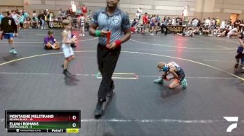 49 lbs Semis & 1st Wrestleback (8 Team) - Elijah Romans, Untouchables vs Montagne Melstrand, Belding Black