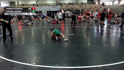 50 lbs 3rd Place Match - Cynthia LaMonte, Celtic Forge vs Arabelle Roberts, Ground Zero Wrestling Club