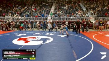 70 lbs Cons. Round 2 - Carson Barnhart, Douglas Wrestling Club vs Jack Brown, Torrington Wrestling Club