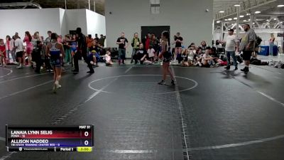 78 lbs Semis & 1st Wrestleback (8 Team) - Lanaia Lynn Selig, POWA vs Allison Naddeo, Tri State Training Center Red