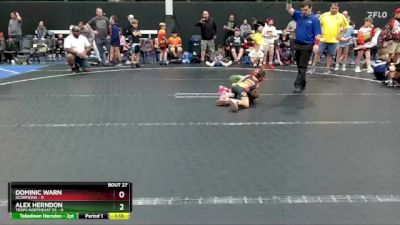 48 lbs Round 7 (8 Team) - Dominic Warn, Scorpions vs Alex Herndon, Terps Northeast ES