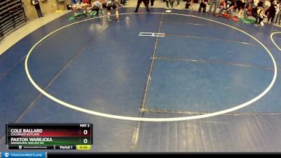 120 lbs Quarterfinal - Paxton Warejcka, Grandview Wolves WC vs Cole Ballard, Colorado Outlaws