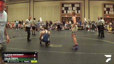 220 lbs Round 1 (6 Team) - Collin French, Southern Regional vs Clayton Whitenight, Town WC