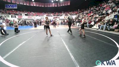 64 lbs Final - Hollis Federico, Muskogee Rougher Youth Wrestling vs Hayden Wenetshlager, Salina Wrestling Club