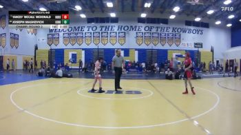108 lbs Champ. Round 2 - Yancey `McCall` Mcdonald, New Smyrna Beach Sr H S vs Joseph Maskevich, Cocoa Beach