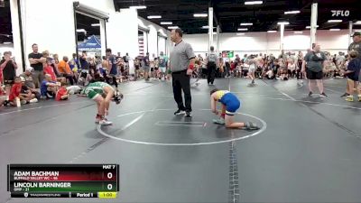 92 lbs Round 5 (6 Team) - Adam Bachman, Buffalo Valley WC vs Lincoln Barninger, OMP