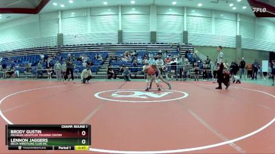 74 lbs Champ. Round 2 - Lennon Jaggers, Delta Wrestling Club Inc. vs Brody Gustin, Michigan Grappler Training Center