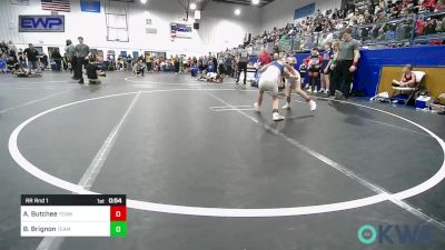 73 lbs Rr Rnd 1 - Asa Butchee, Team Worx Wrestling Club vs Brynlee Brignon, Team Worx Wrestling Club