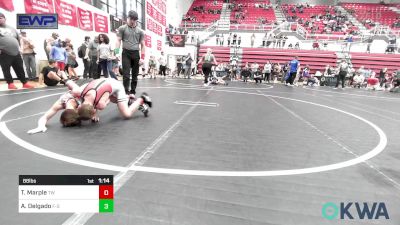 88 lbs Semifinal - Titus Marple, Tuttle Wrestling vs Aaron Delgado, F-5 Grappling