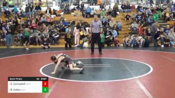 55 lbs Semifinal - Deklan Campbell, West Allegheny vs Bryce Eaton, South Side