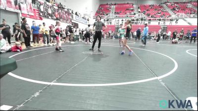 65-75 lbs Rr Rnd 2 - Lakely Kraft, Bridge Creek Youth Wrestling vs Millie Bishop, Redskins Wrestling Club