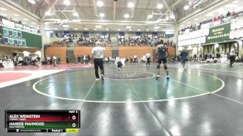 165 lbs Champ. Round 1 - Alex Weinstein, Torrey Pines vs Haseeb Mahmood, San Marcos