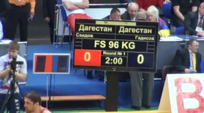 96 lbs semi-finals Ibrahim Saidov vs. Abdusalam Gadisov