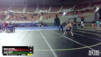 D1-106 lbs Cons. Round 1 - Alex Ortiz, Boulder Creek vs Riley Butzen, Mountain View Hs (Mesa)