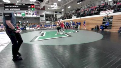 190 lbs Quarterfinals (8 Team) - Teague Granum, Canton vs Kash Neugebauer, Parkston