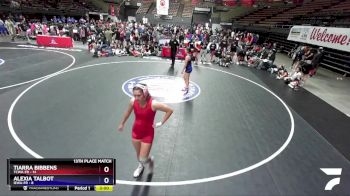 145 lbs Placement Matches (16 Team) - Tiarra Bibbens, TCWA-FR vs Alexia Talbot, IEWA-FR