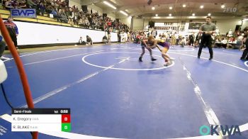 49 lbs Semifinal - Keaton Gregory, Vian Wrestling Club vs ROWDY BLAKE, R.A.W.