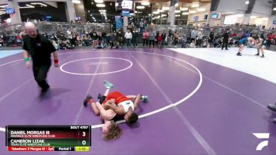 75 lbs Semifinal - Cameron Lizak, Texas Elite Wrestling Club vs Daniel Morgas Iii, Maverick Elite Wrestling Club