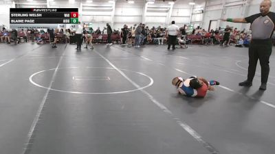 52-56 lbs 1st Place Match - Sterling Welsh, Warhawks vs Blaine Page, All I See Is Gold