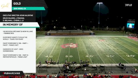 GOLD "IN MEMORY OF" at 2024 DCI Open Class World Championship