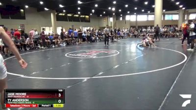 106 lbs Round 1 (6 Team) - Jase Moore, West Georgia WC vs Ty Anderson, Team Rich Habits White