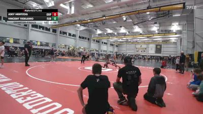90 lbs Quarterfinal - Joey Hertzog, Coopersburg vs Vincent Tigeleiro, Florham Park