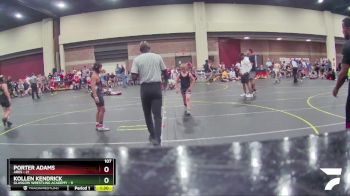 107 lbs Round 2 (4 Team) - Porter Adams, ARES vs Kollen Kendrick, Glasgow Wrestling Academy
