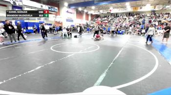 106 lbs Cons. Round 5 - Brandon Valenzuela, Walnut vs Daniel Barajas, Downey