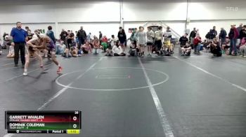 72 lbs Round 4 (8 Team) - Dominik Coleman, Team Shutt vs Garrett Whalen, Steller Trained Krayt