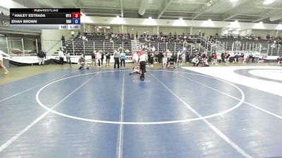 105 lbs Semis - Zivah Brown, Indiana vs Hailey Estrada, Wichita Training Center