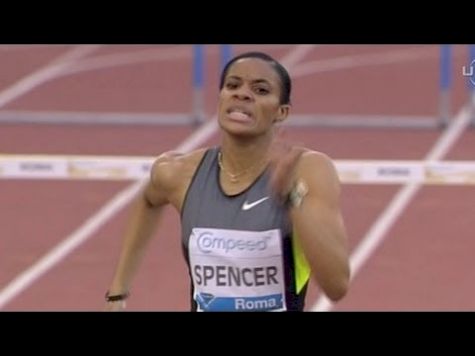 Kaliese Spencer wins 400m hurdles at 2012 Rome Golden Gala Diamond League