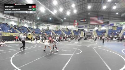 106 lbs 3rd Place - Jos Wong, Mile High WC vs Justice Espinoza, Warrior WC
