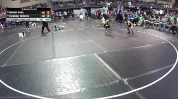 50 lbs Cons. Round 3 - Cassidy French, Lincoln Squires Wrestling Club vs Junior Jara, Gering Wrestling Club