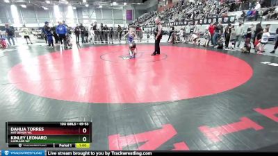 49-53 lbs Semifinal - Dahlia Torres, Mat Demon WC vs Kinley Leonard, Lakeland WC