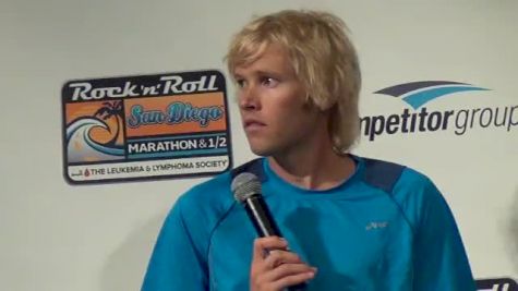 Ryan Hall addresses Olympic marathon course and similarities to London Marathon at 2012 Rock 'n' Roll San Diego Half Marathon