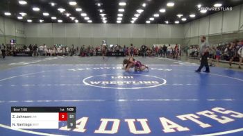 150 lbs Rr Rnd 1 - Zylan Johnson, LWA 14U vs Noah Santiago, Best Trained 14U