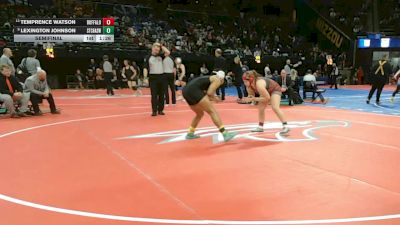 170 Class 1 lbs Semifinal - Lexington Johnson, St. Charles West vs Temprence Watson, Buffalo