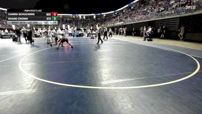 132 lbs Round Of 32 - Caiden Schuckers, Northwest Area vs Shane Cronin, Beth Center