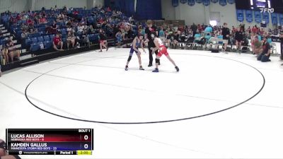 70 lbs Finals (2 Team) - Kamden Gallus, Minnesota Storm Red Boys vs Lucas Allison, Nebraska Red Boys