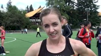 Molly Huddle after 3k at the 2012 Pre Classic