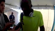 LaShawn Merritt after 400M win and reaction to Liu Xiang 110H at the 2012 Prefontaine Classic