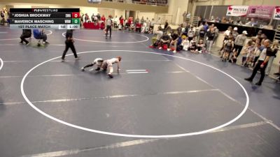 10U - 67 lbs 1st Place Match - Joshua Brockway, Summit Wrestling Academy vs Maverick Masching, Westfield Razorbacks Wrestling