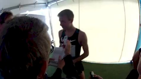 Galen Rupp after 12.58 5K at the 2012 Pre Classic Part 1